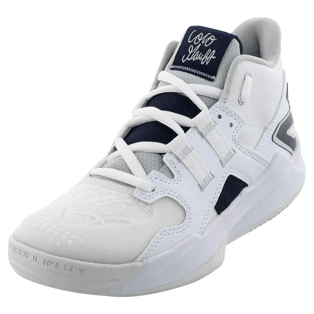 Unisex Coco CG1 D Width Tennis Shoes White and Eclipse