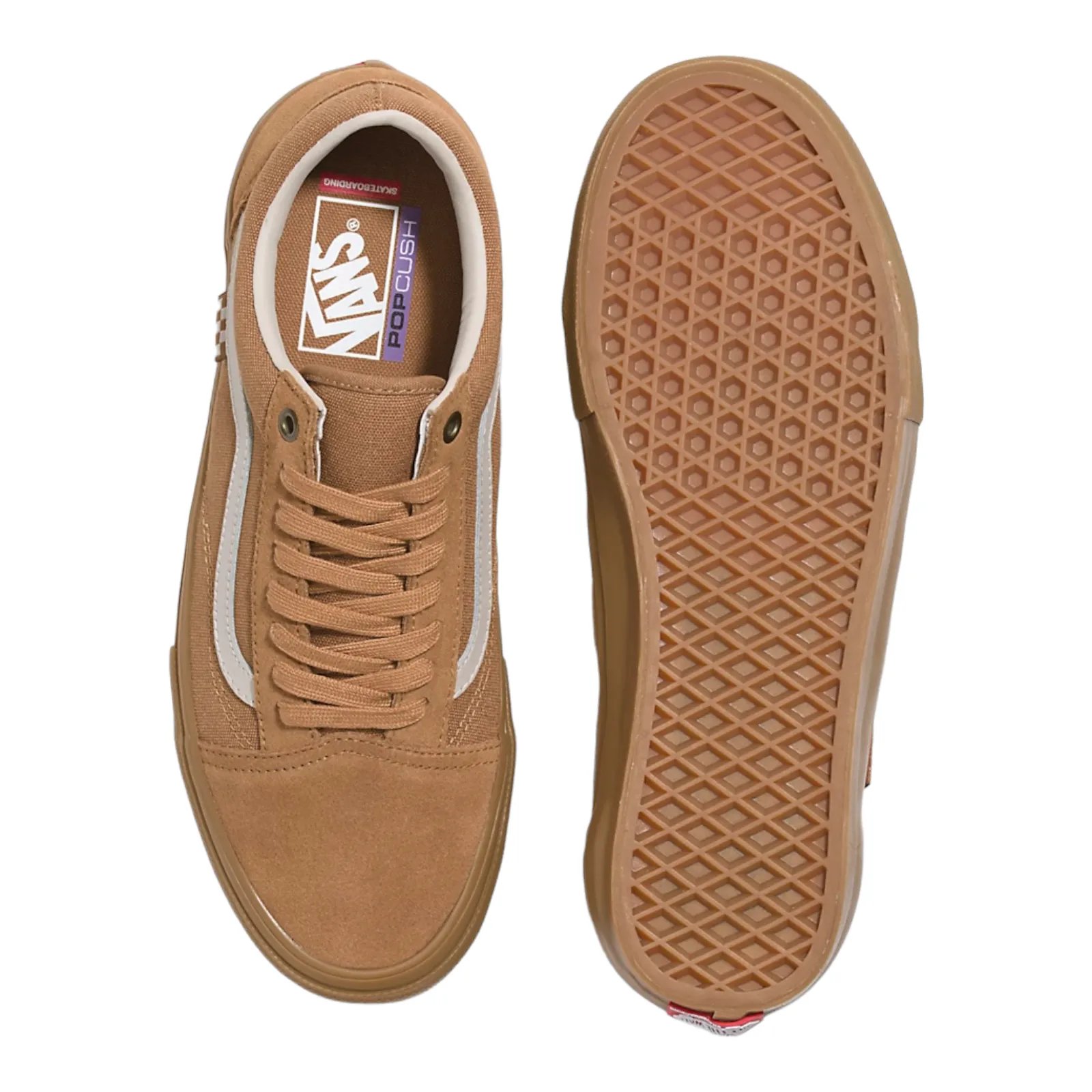 VANS  SKATE OLD SKOOL LIGHT BROWN/GUM