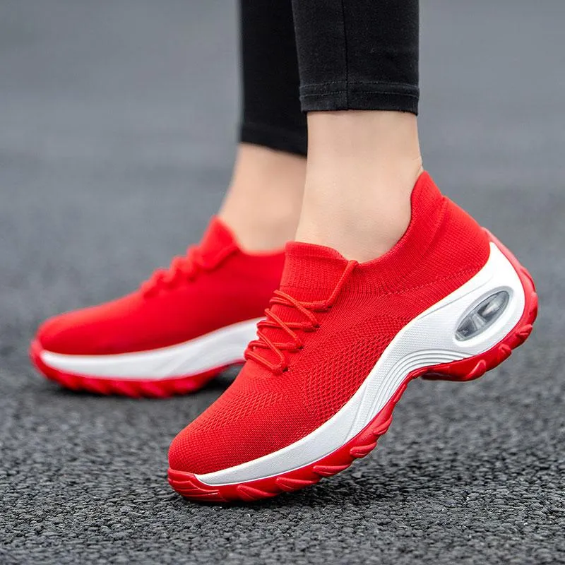 Walk On Cloud Cushioned Platform Sneakers