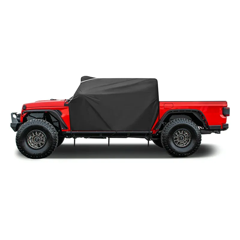 Weatherproof 420D Oxford Cab Cover for Jeep Gladiator JT Accommodate Light Bar