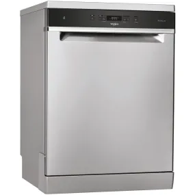 Whirlpool WFC3C33PFXUK Freestanding Dishwasher 14 Place Full Size - Stainless Steel