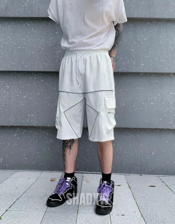 White Reflective Shorts