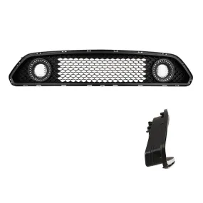 Winjet Renegade Upper Grille Ford Mustang S550 (15-17) w/ Different Lights Option