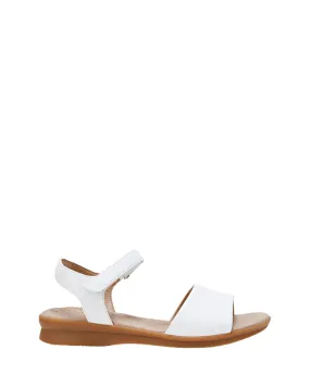 Womens Hush Puppies Nigella Pl White Sandals Slip On Shoes