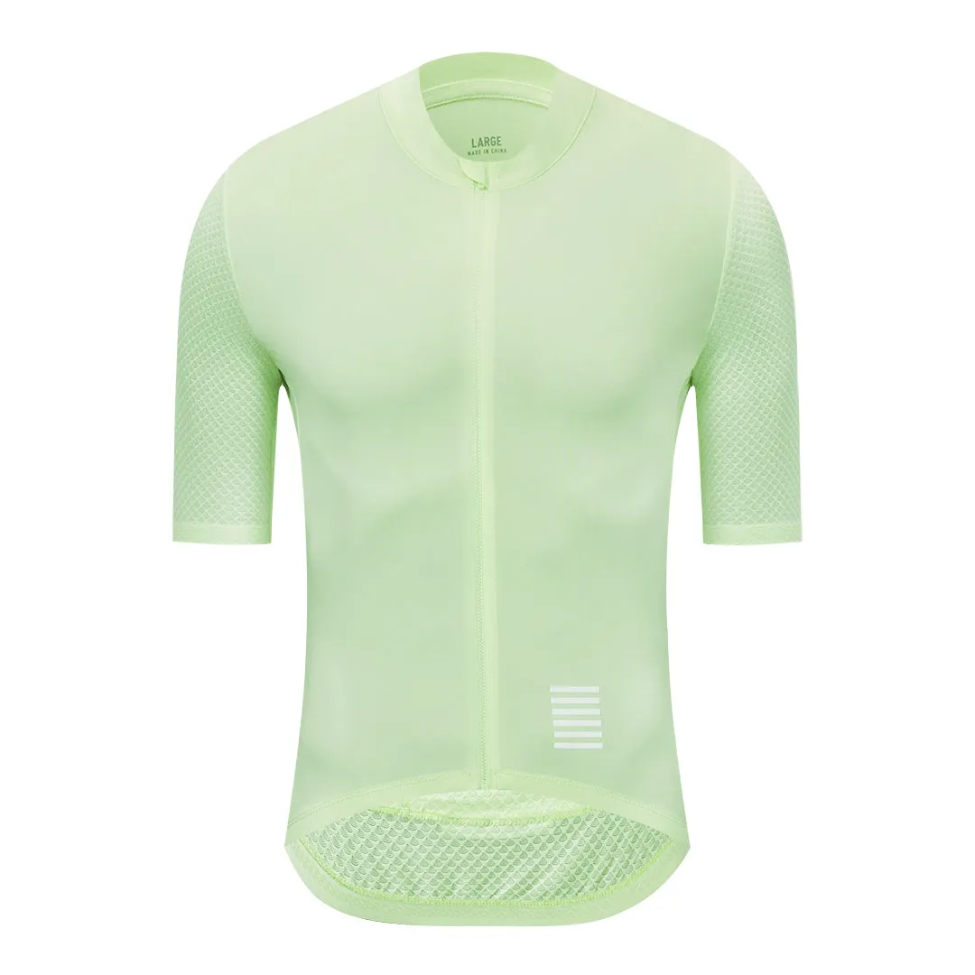 YKYW Men's Cycling Jersey Breathable Back Pocket Summer Reflective Dusk