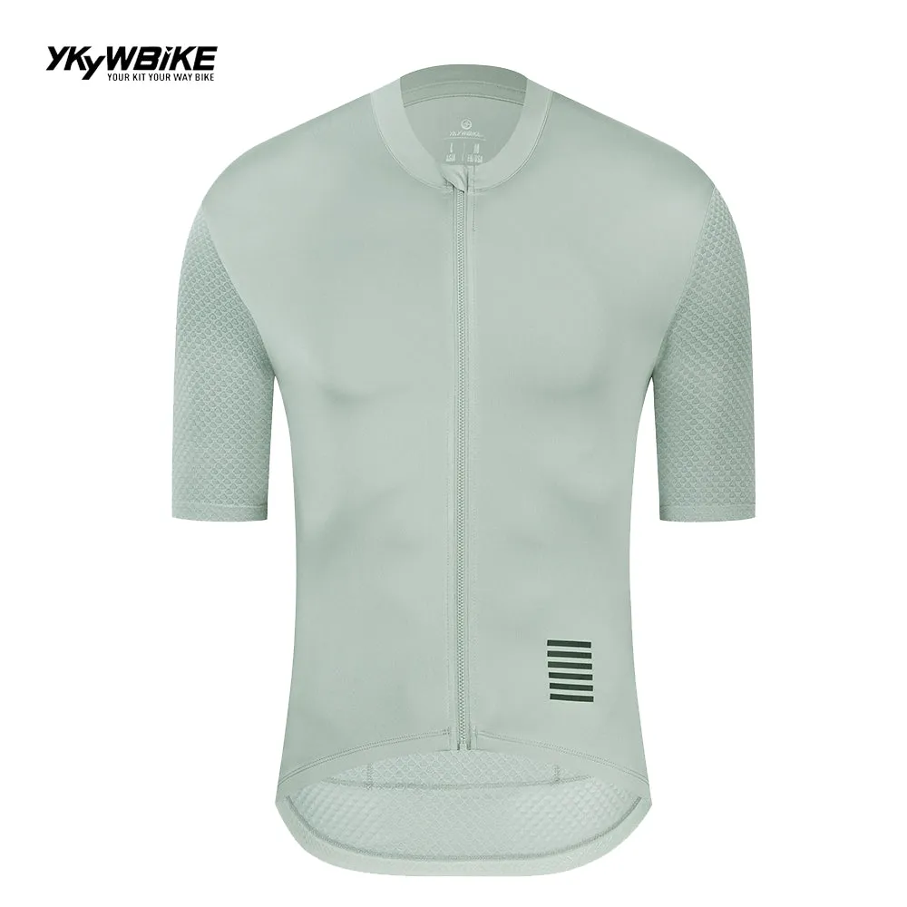 YKYW Men's Cycling Jersey Breathable Back Pocket Summer Reflective Dusk